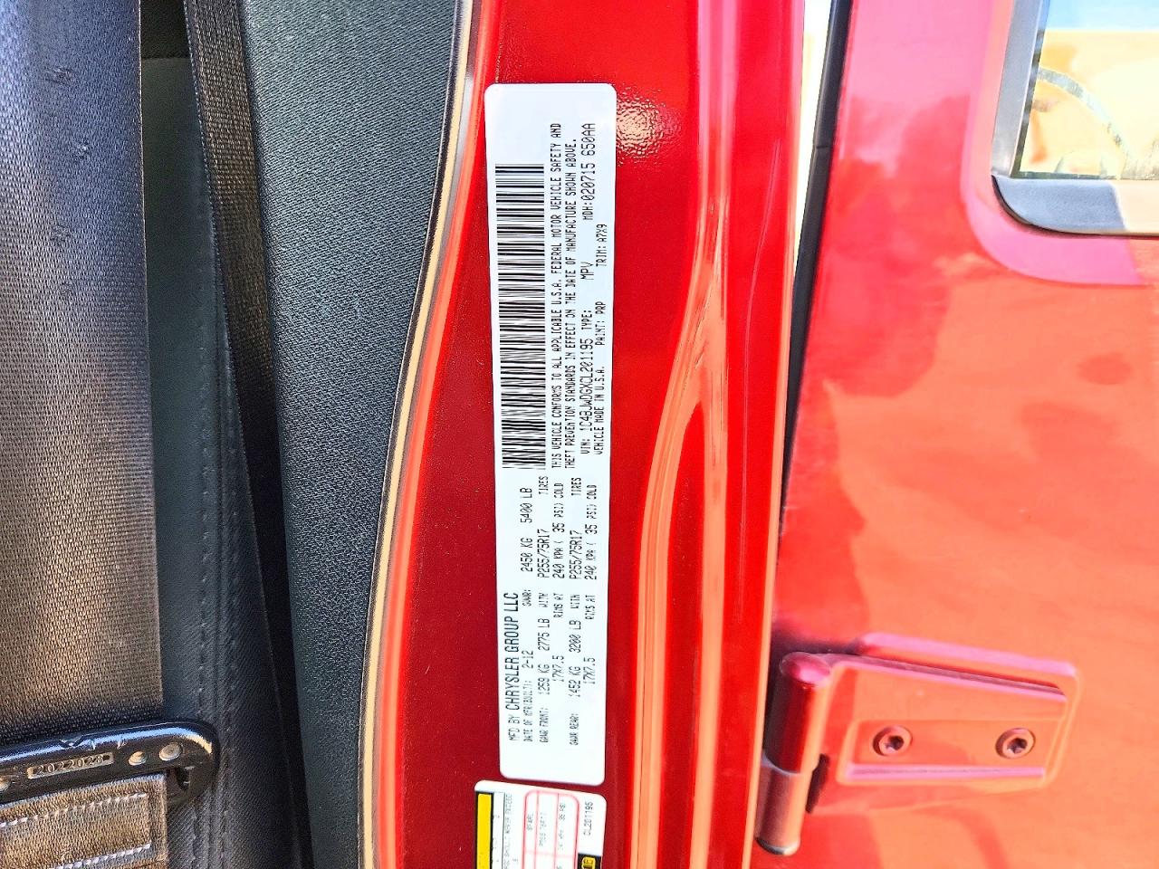2012 JEEP WRANGLER