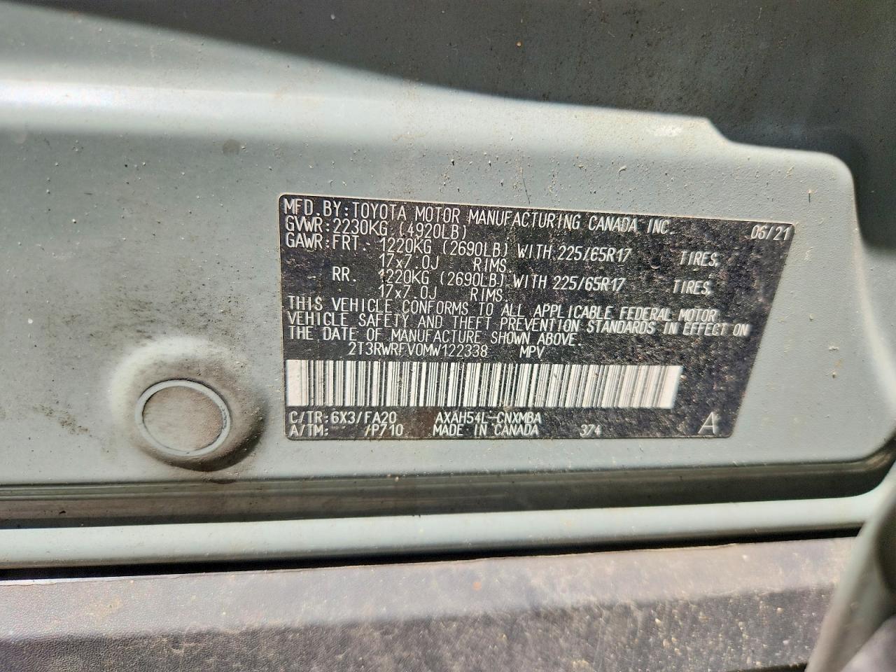 2021 TOYOTA RAV4