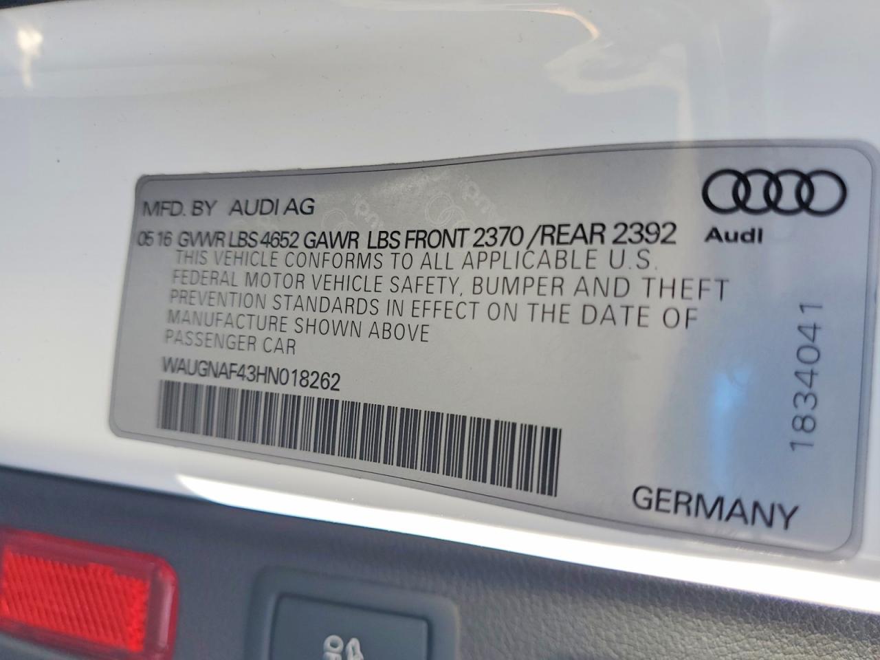 2017 AUDI A4