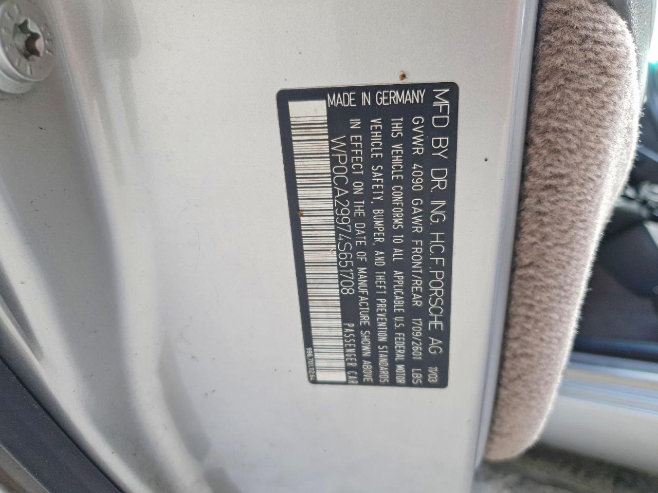 2004 PORSCHE 911