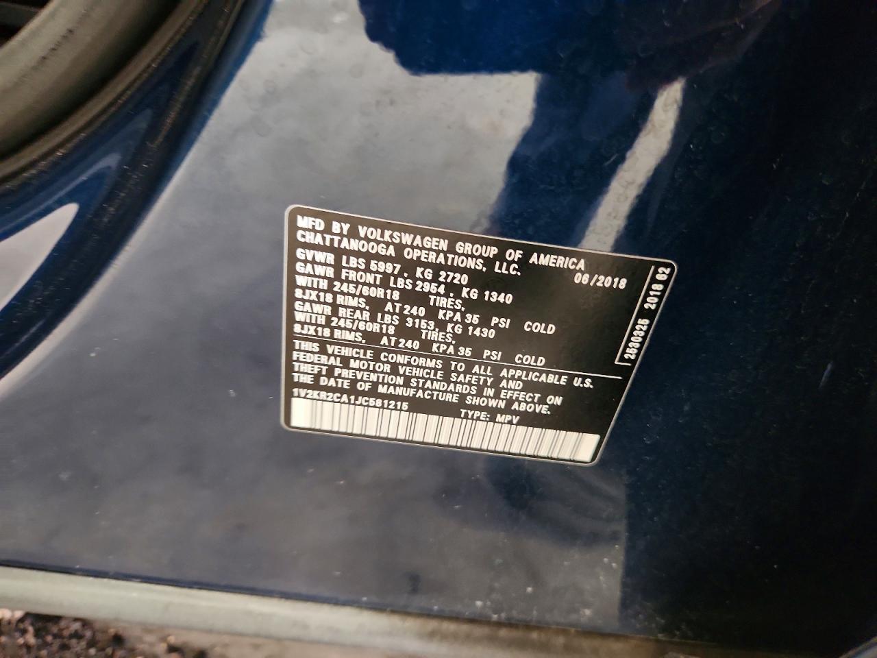 2018 VOLKSWAGEN ATLAS