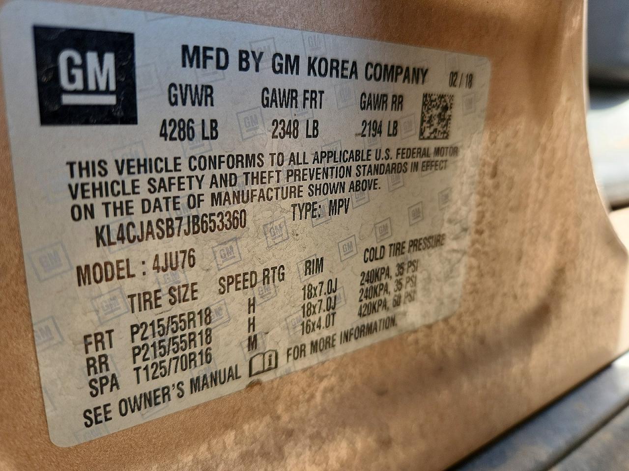 2018 BUICK ENCORE