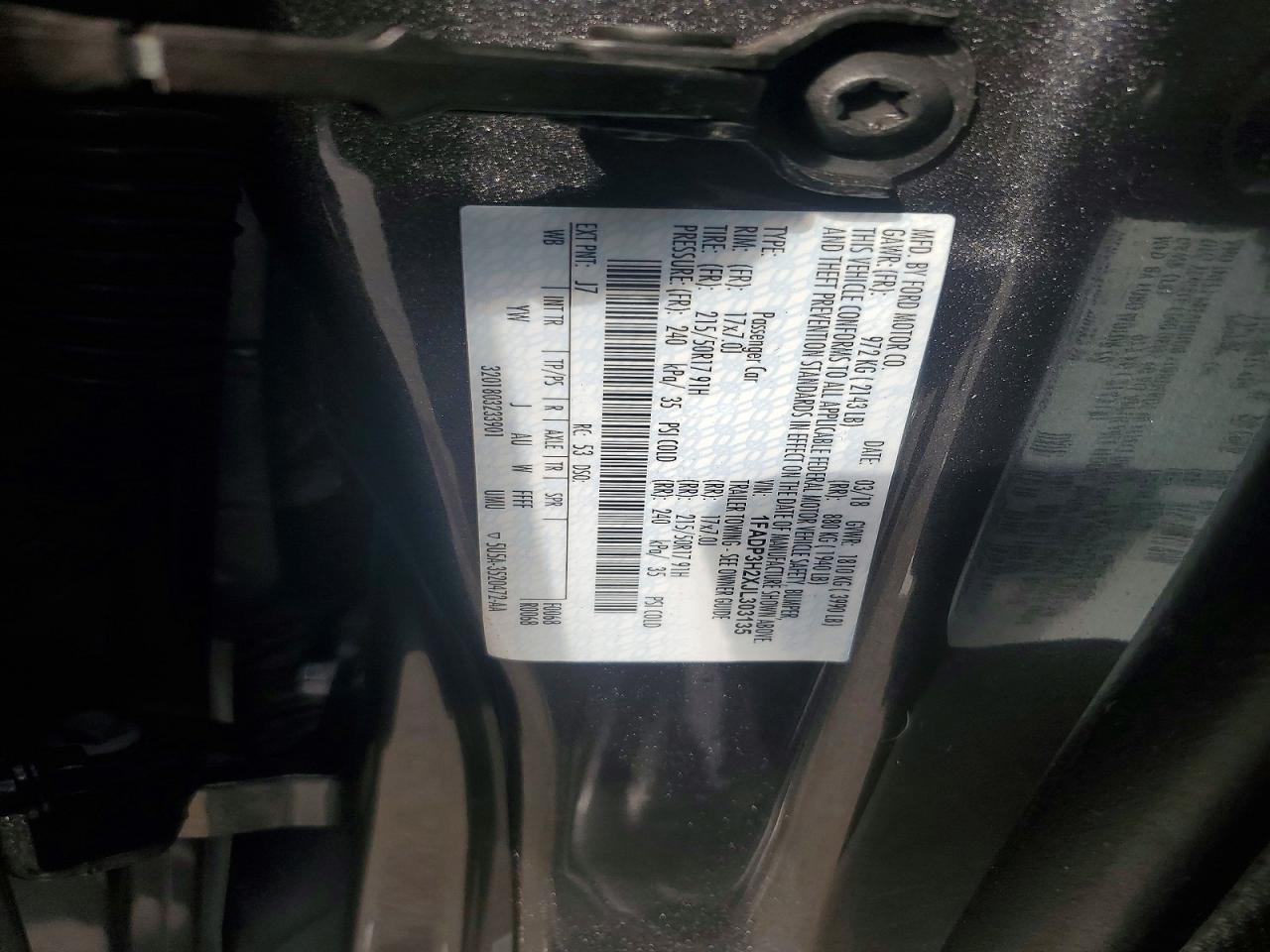 2018 FORD FOCUS SEL