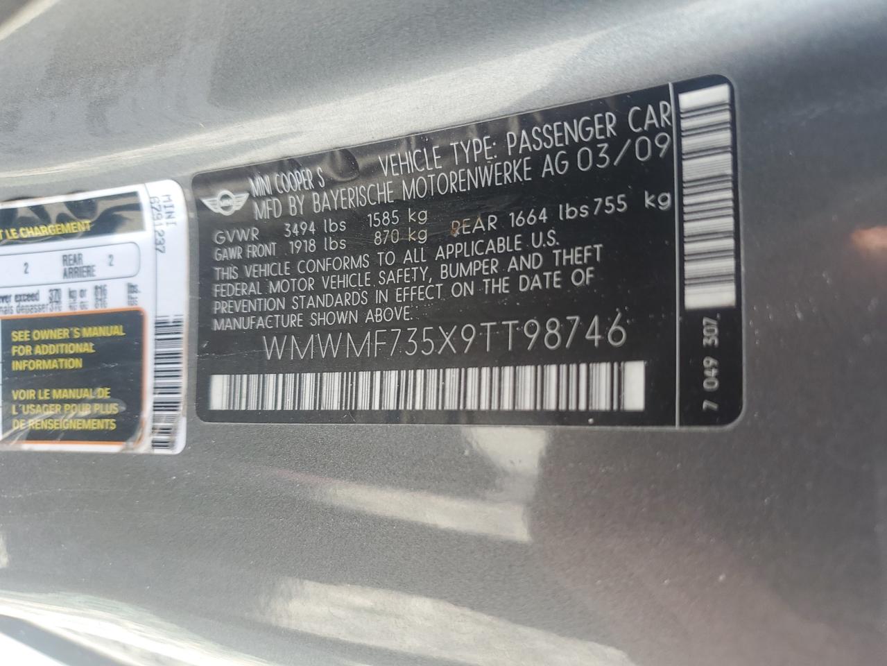 2009 MINI COOPER