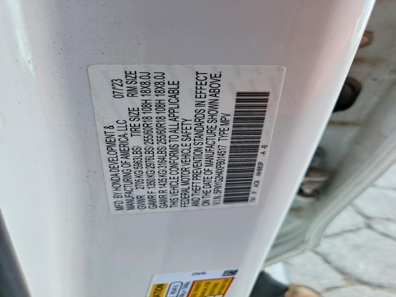 2023 HONDA PILOT