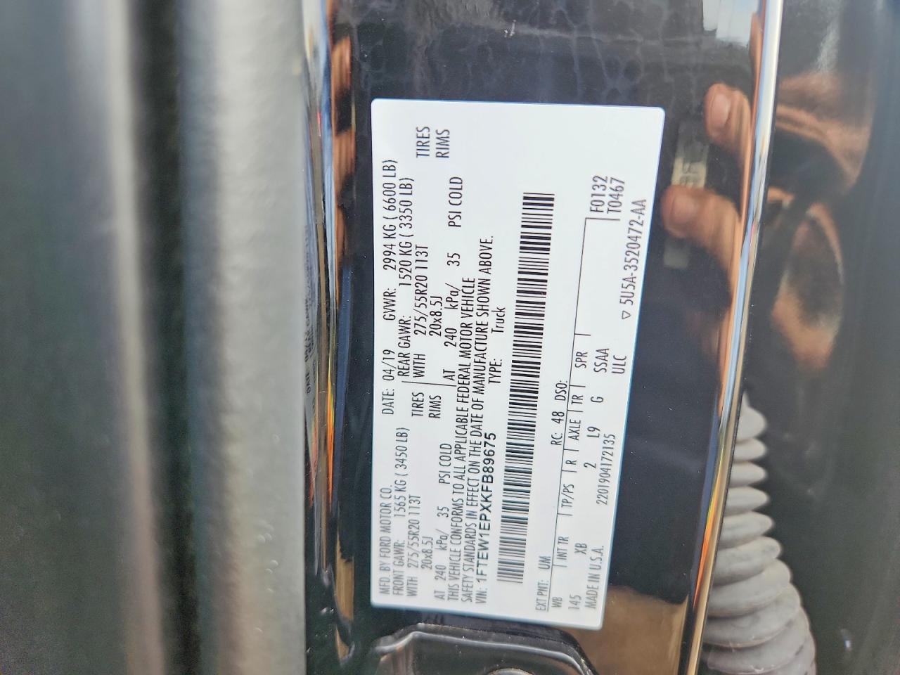 2019 FORD F150