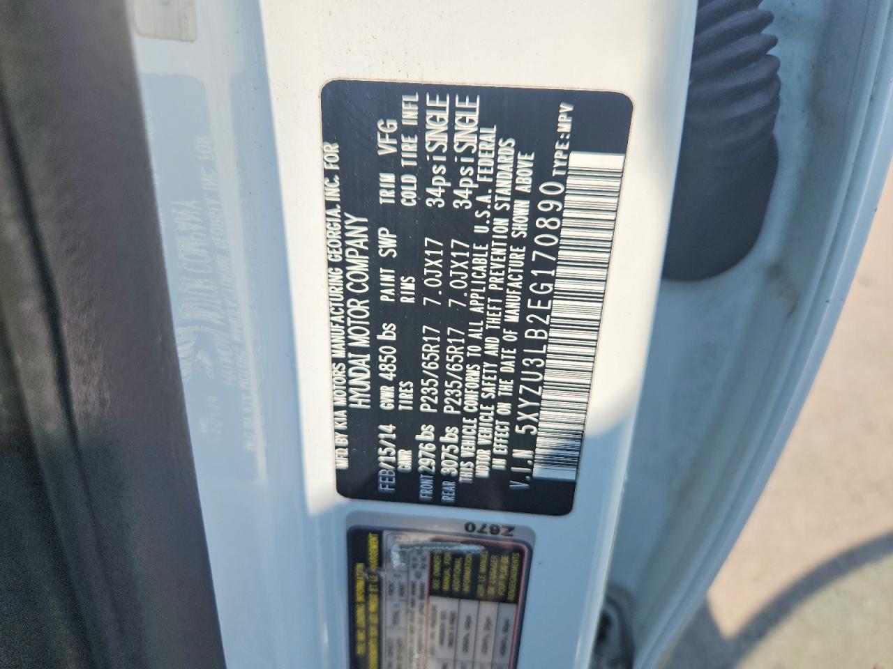 2014 HYUNDAI SANTA FE
