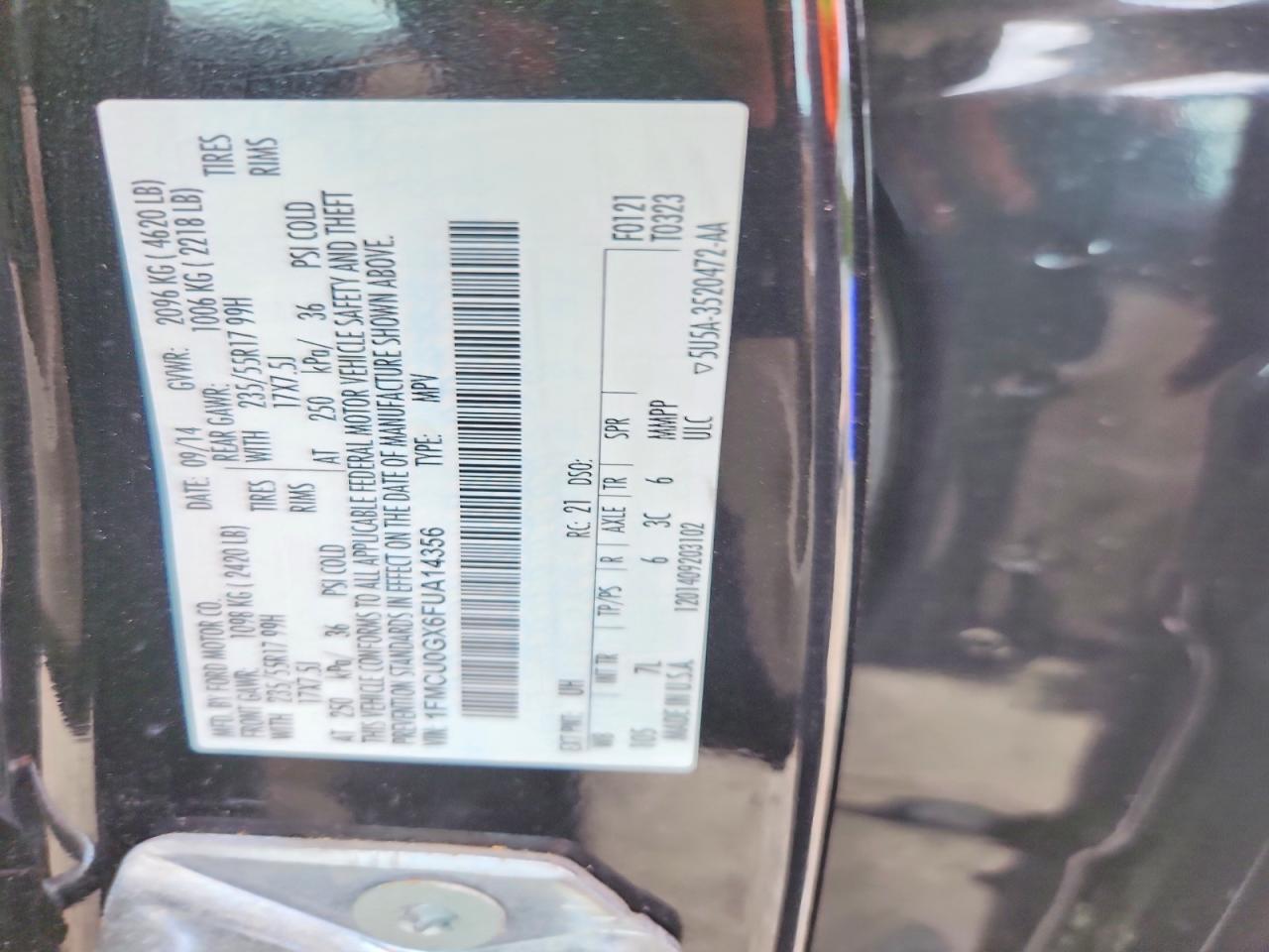 2015 FORD ESCAPE