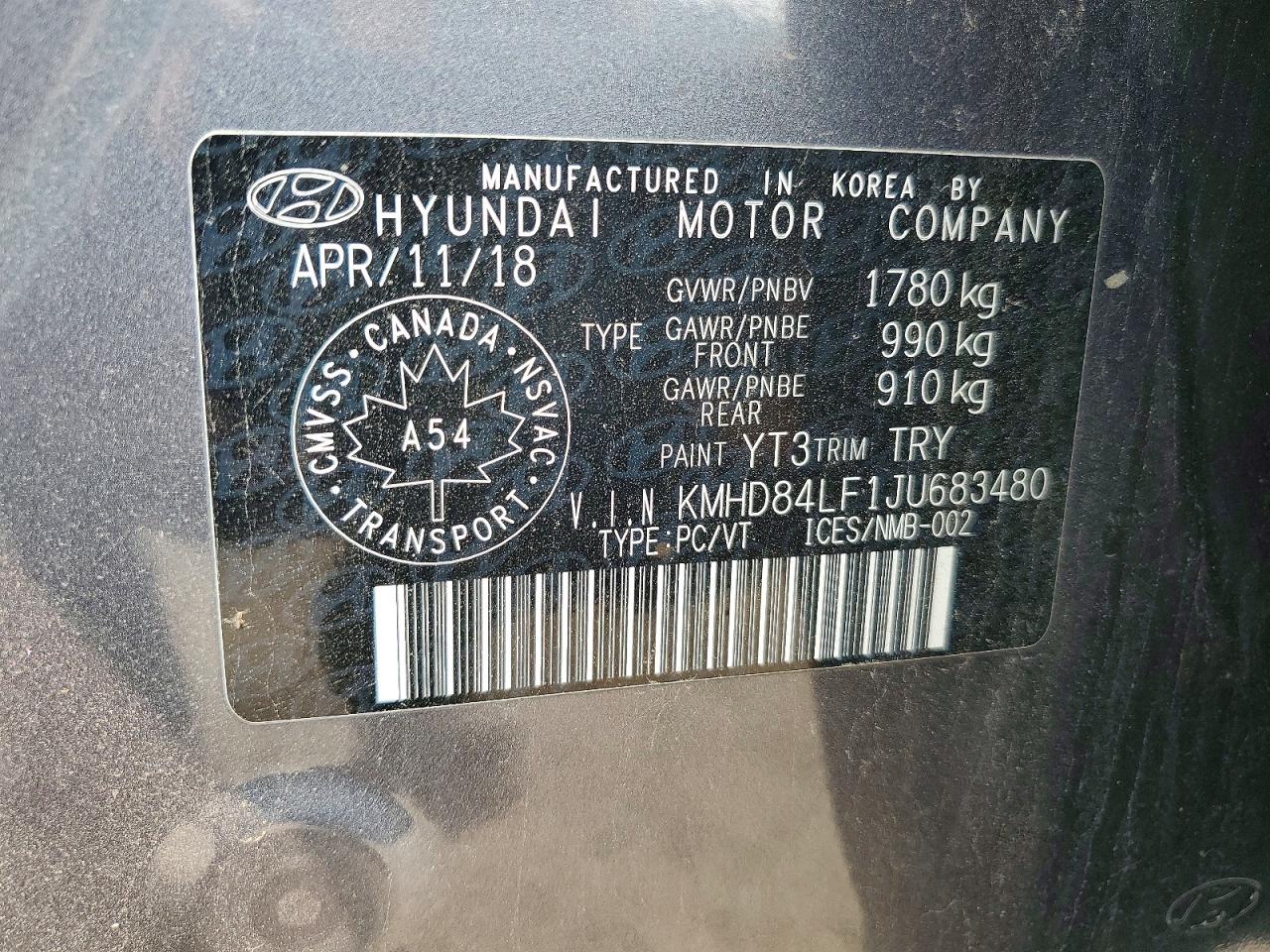 2018 HYUNDAI ELANTRA
