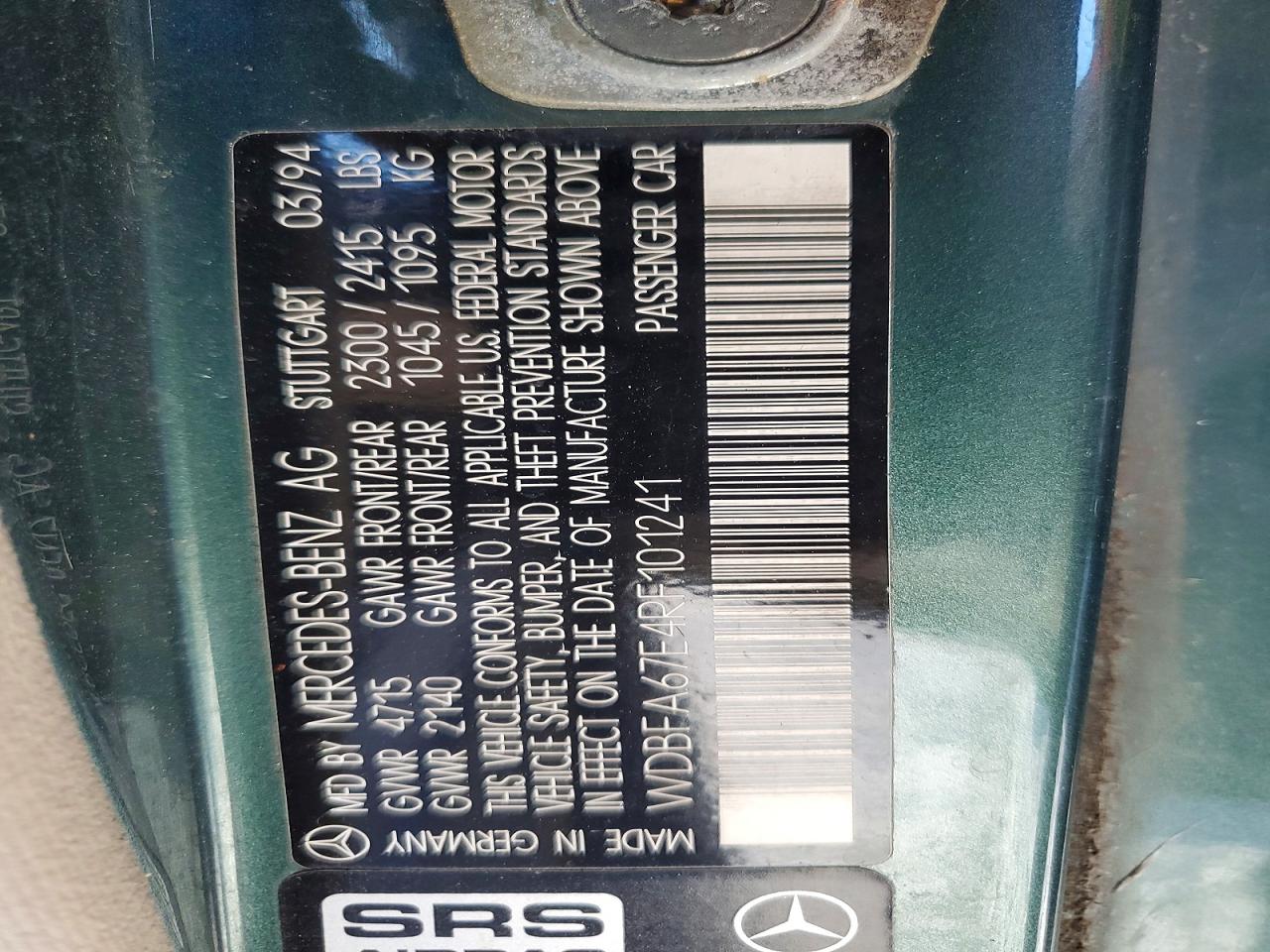 1994 MERCEDES-BENZ SL-CLASS