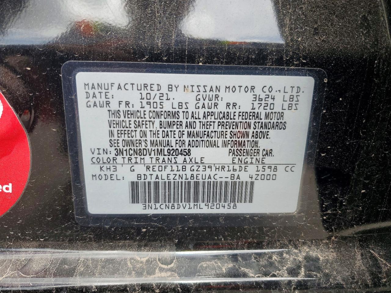 2021 NISSAN VERSA