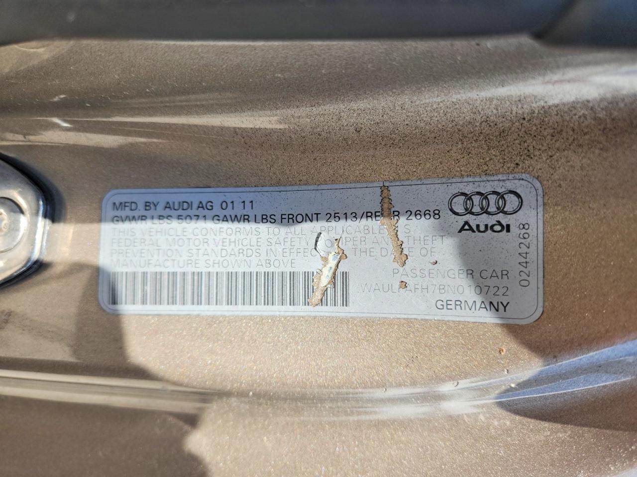 2011 AUDI A5