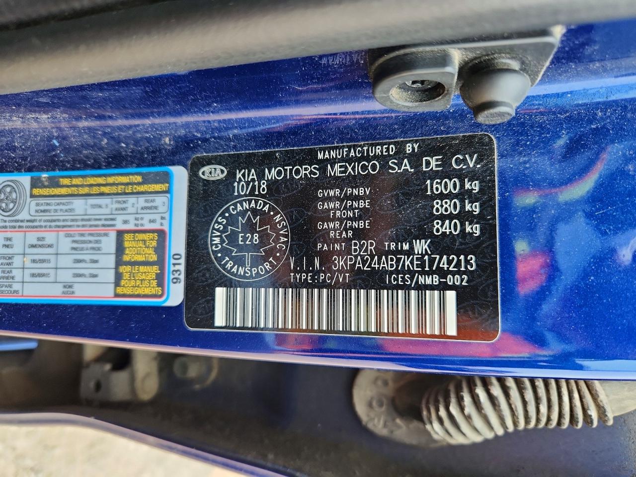 2019 KIA RIO