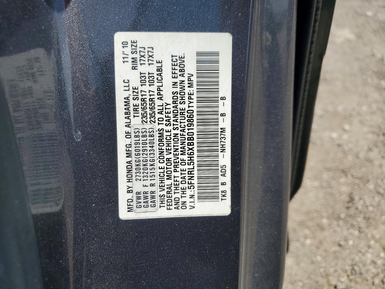 2011 HONDA ODYSSEY