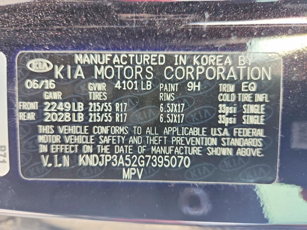2016 KIA SOUL