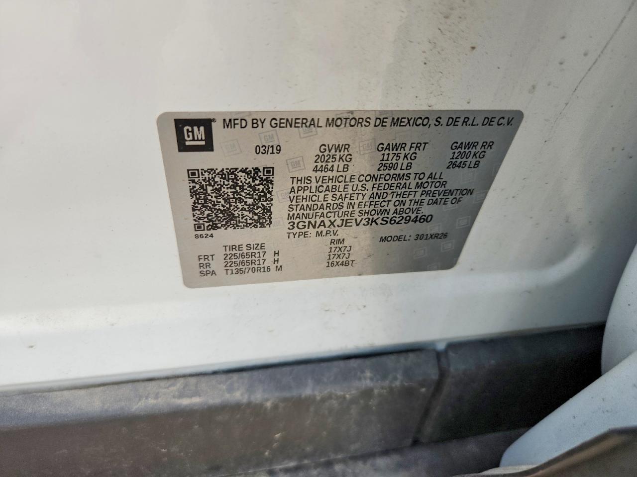 2019 CHEVROLET EQUINOX