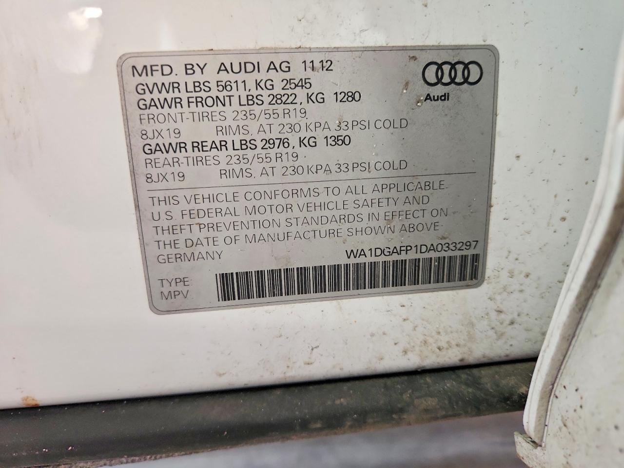 2013 AUDI Q5