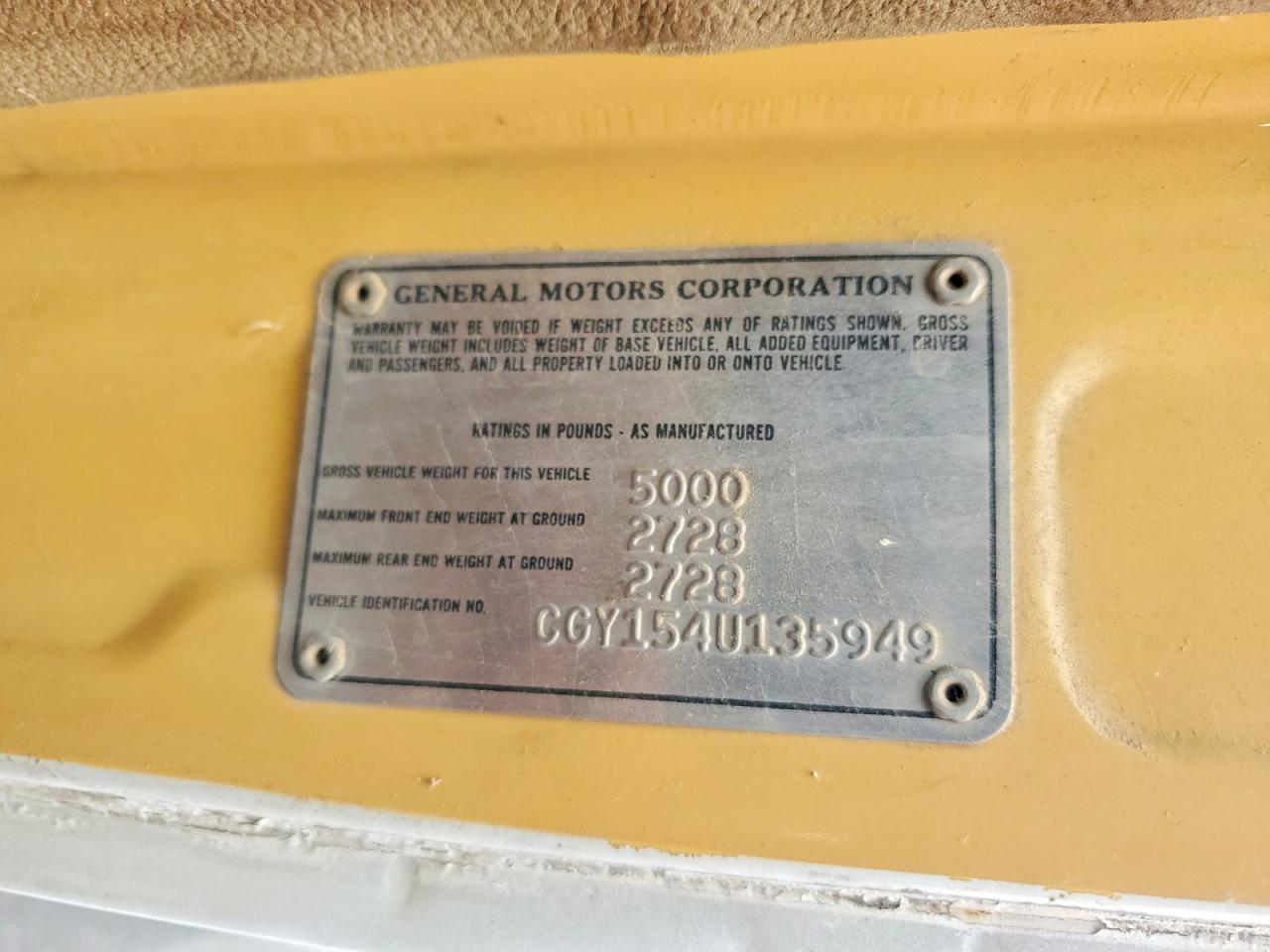 1974 CHEVROLET VAN
