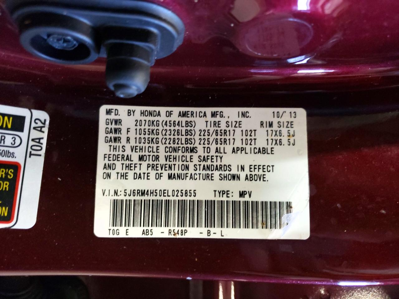 2014 HONDA CRV