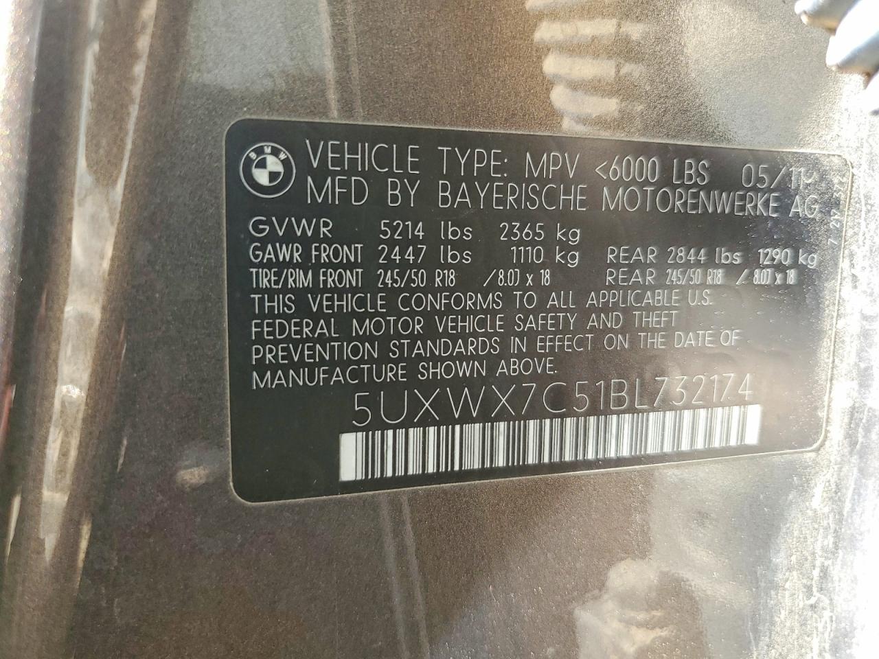 2011 BMW X3