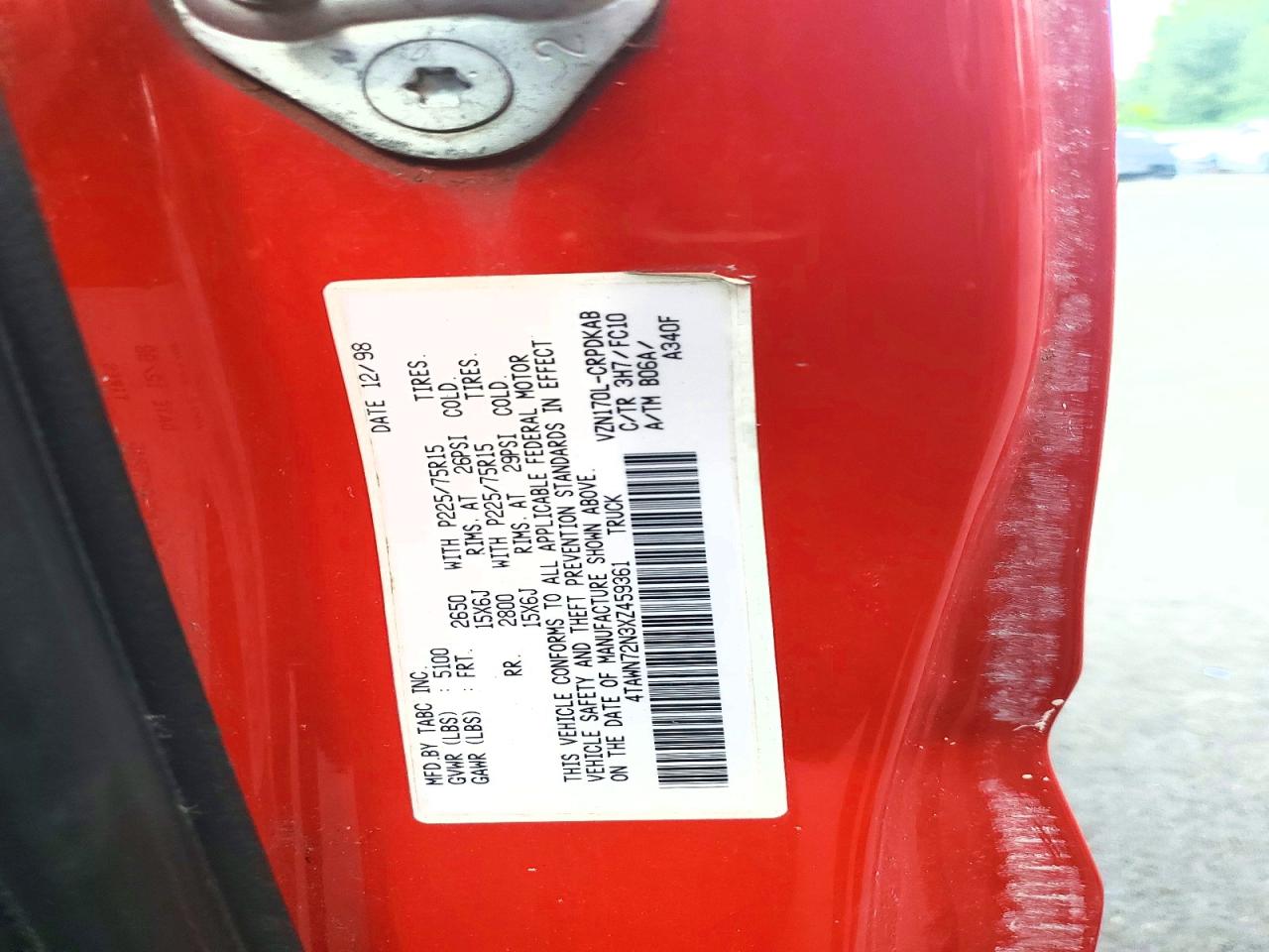 1999 TOYOTA TACOMA