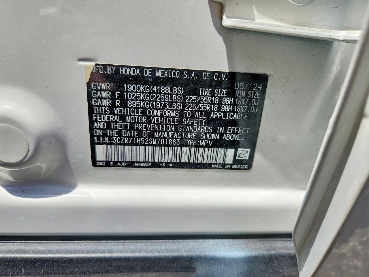 2025 HONDA HR-V