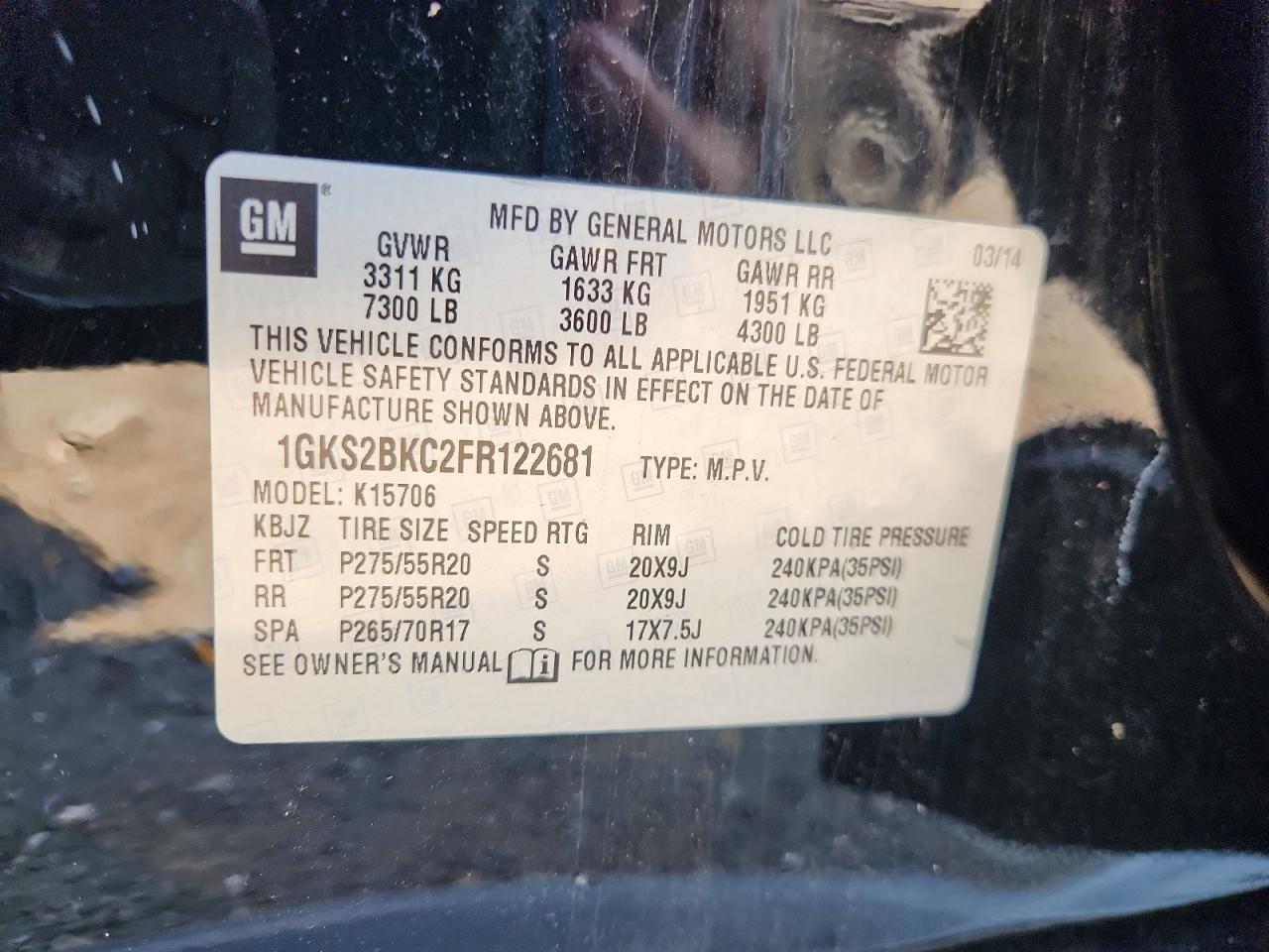 2015 GMC YUKON