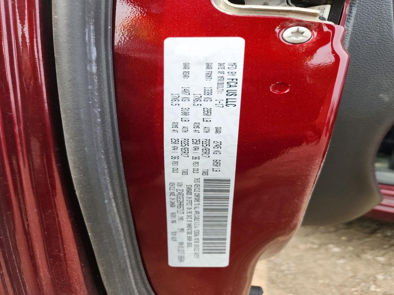 2017 DODGE CARAVAN