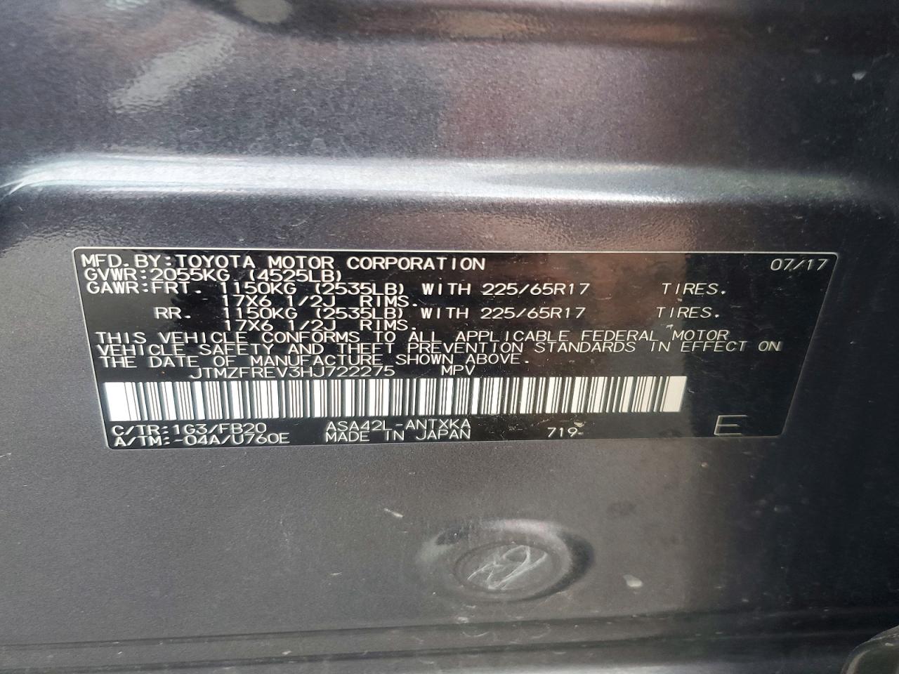 2017 TOYOTA RAV4