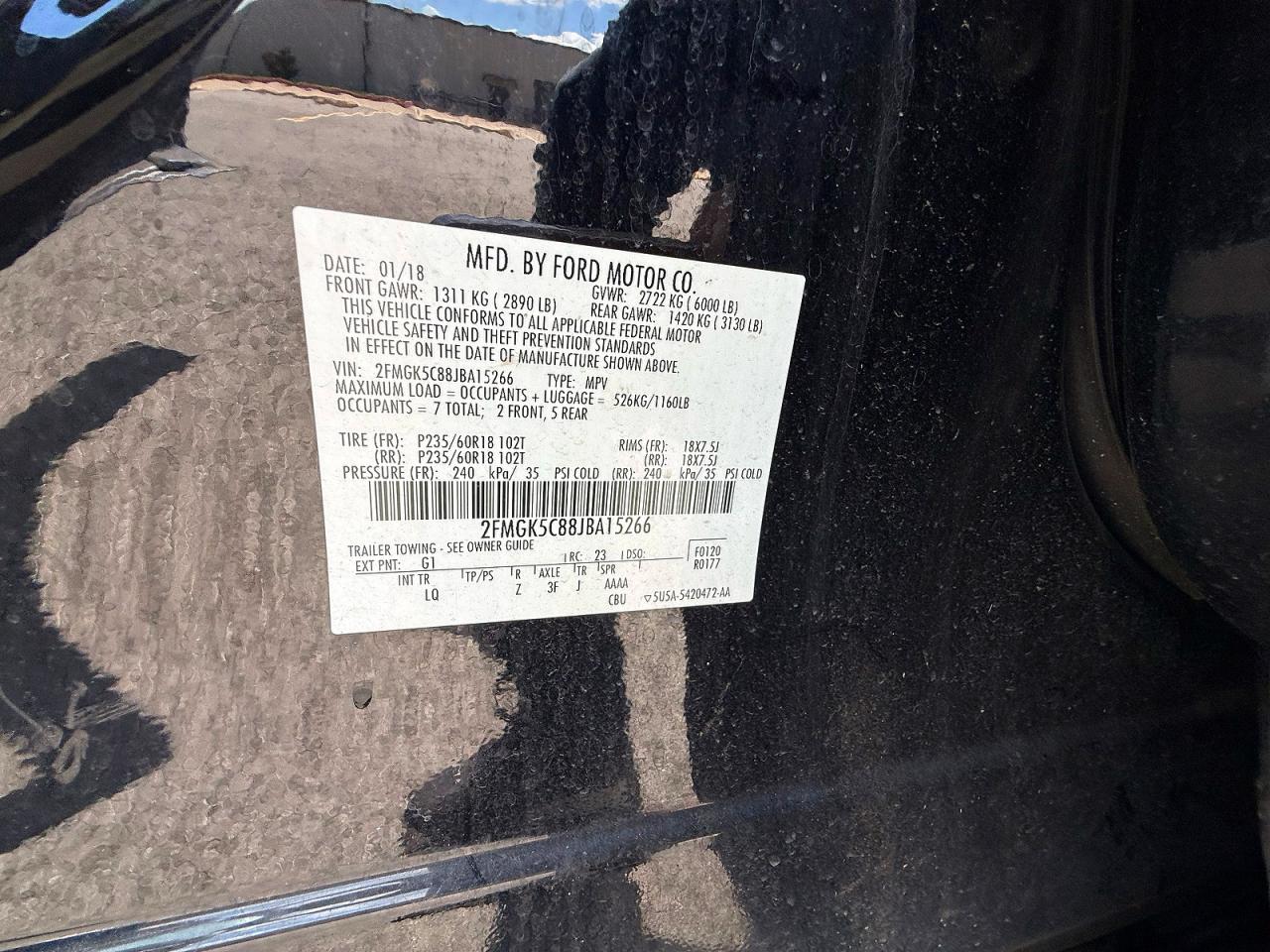 2018 FORD FLEX