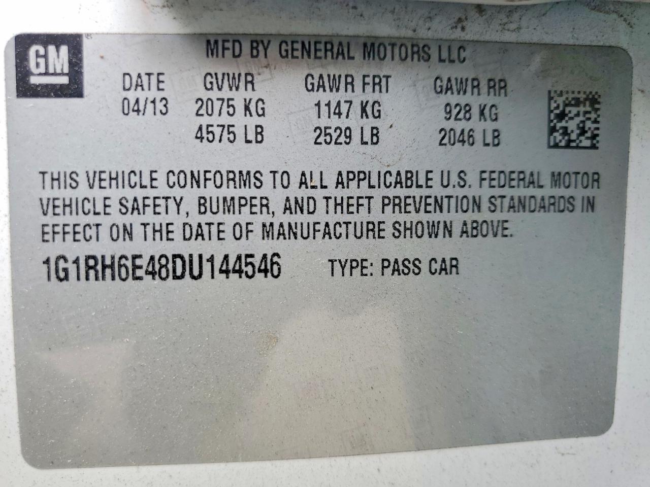 2013 CHEVROLET VOLT