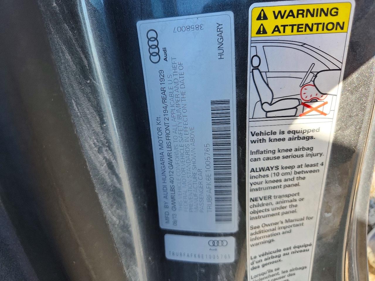 2014 AUDI TT
