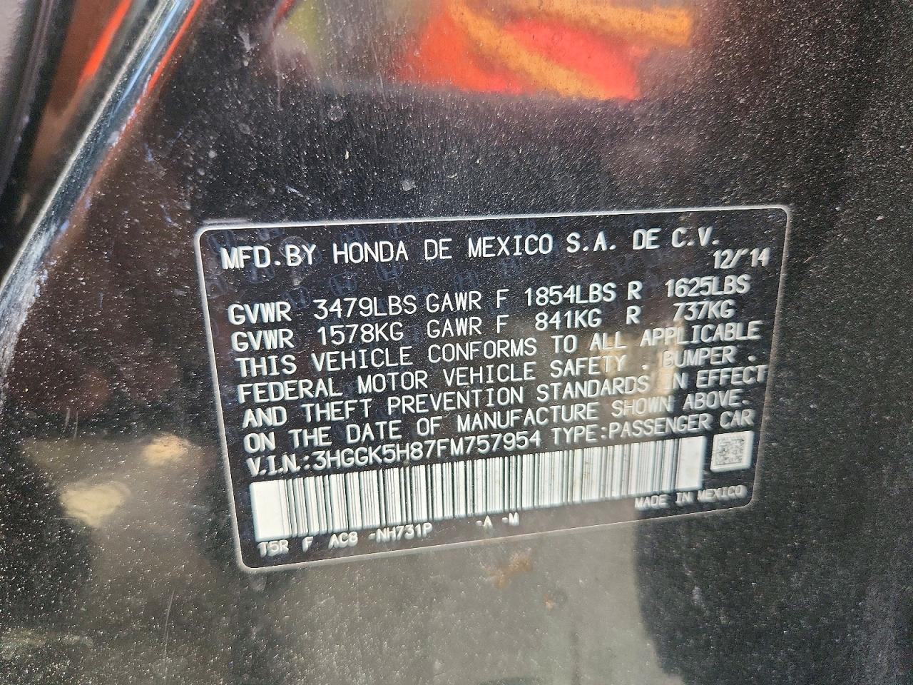 2015 HONDA FIT