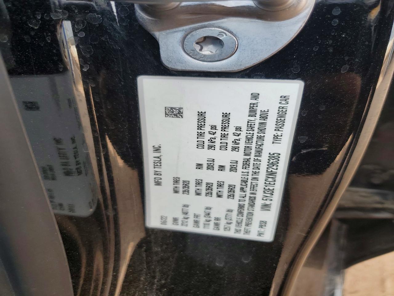 2022 TESLA MODEL 3