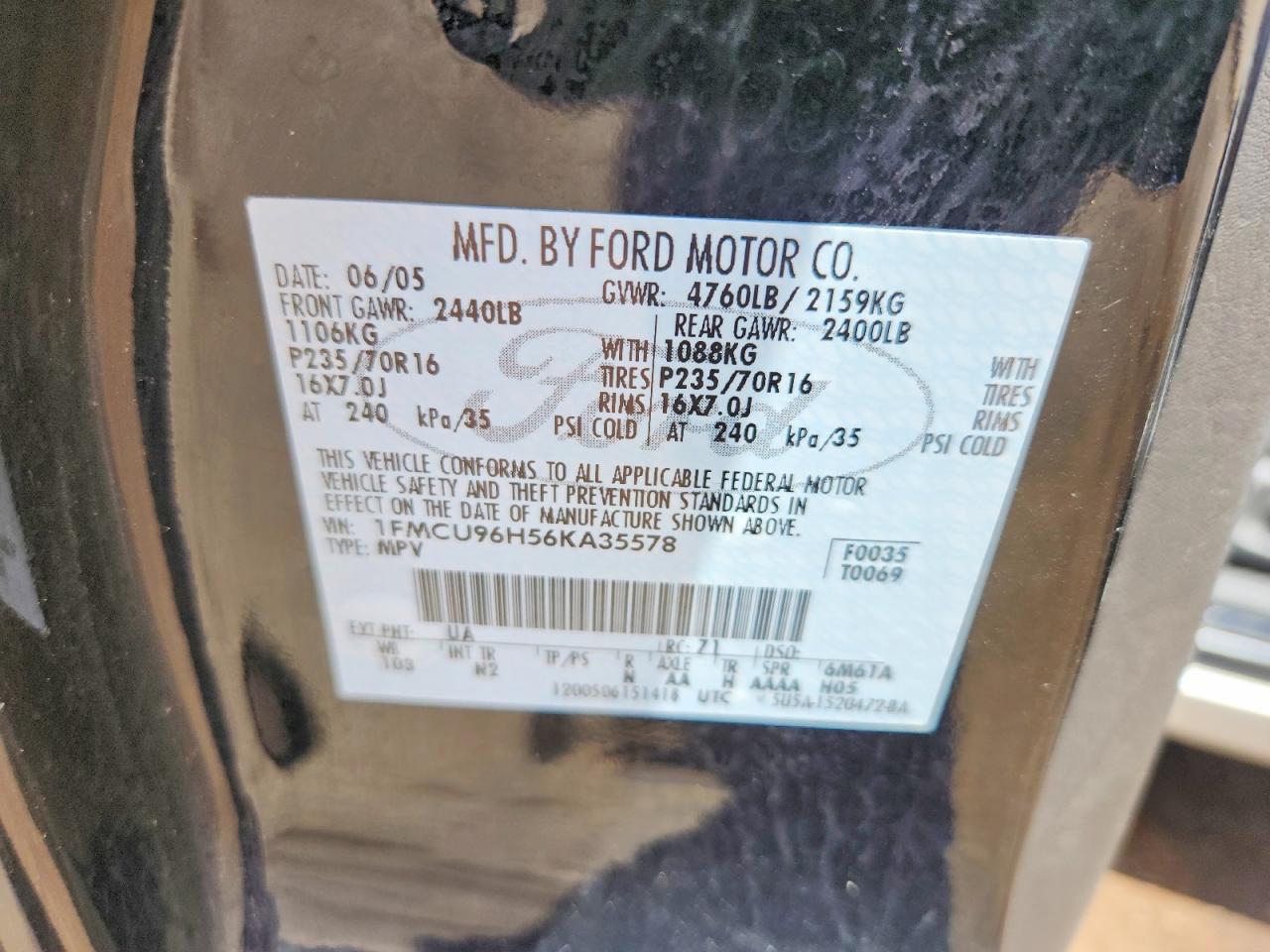 2006 FORD ESCAPE