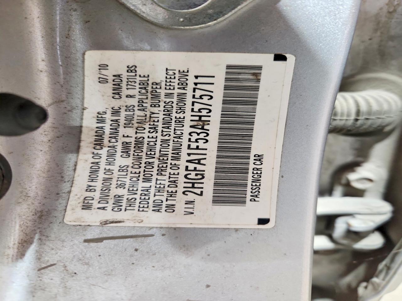 2010 HONDA CIVIC
