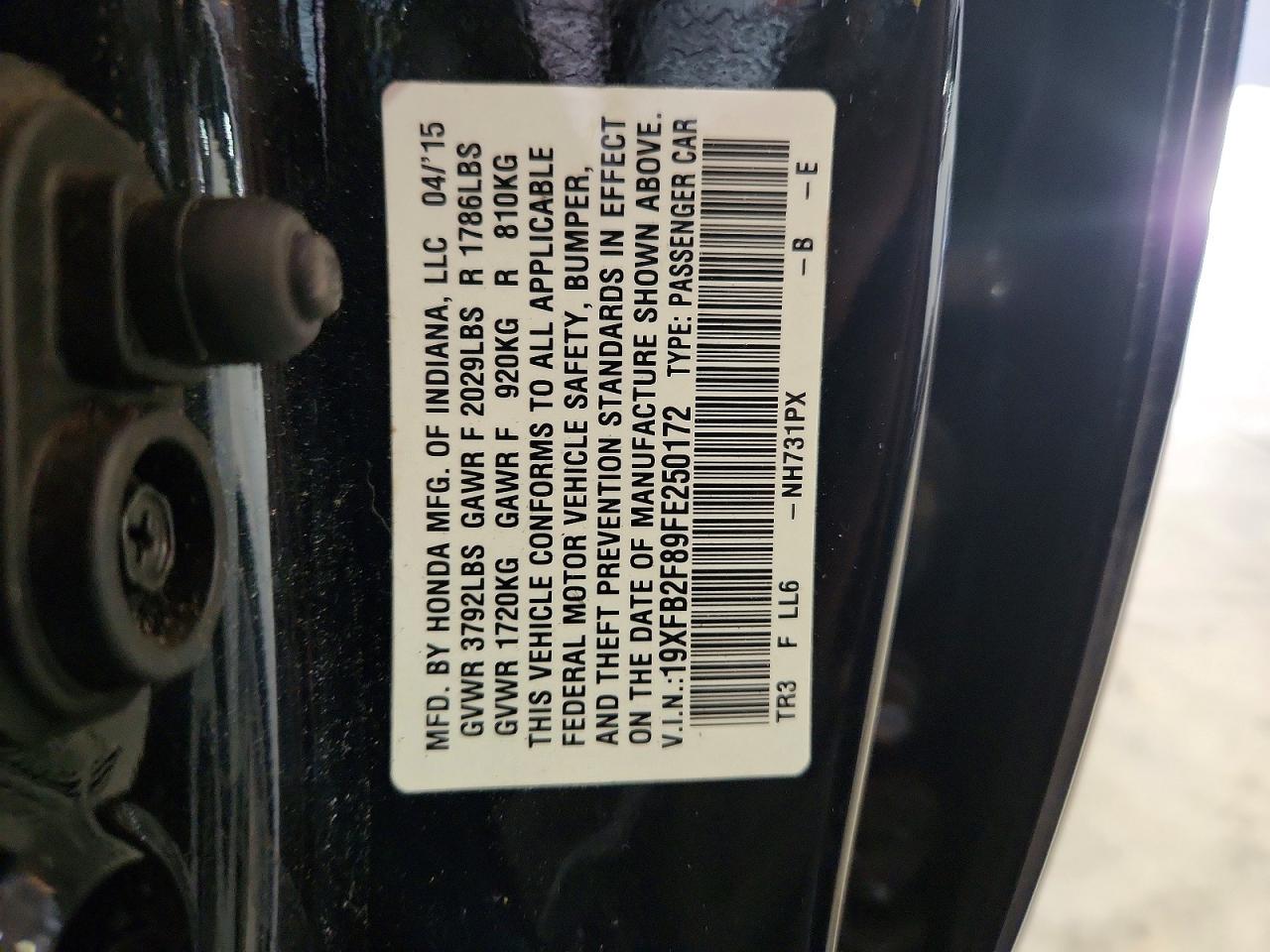 2015 HONDA CIVIC