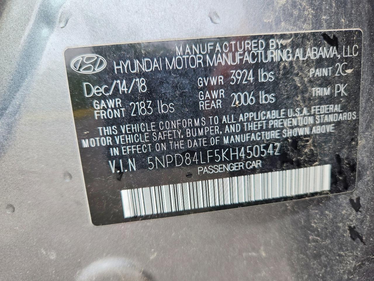 2019 HYUNDAI ELANTRA