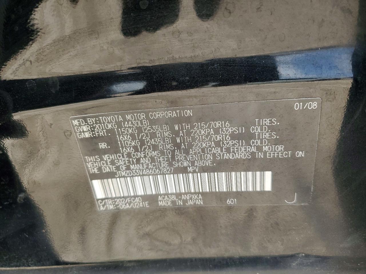 2008 TOYOTA RAV4