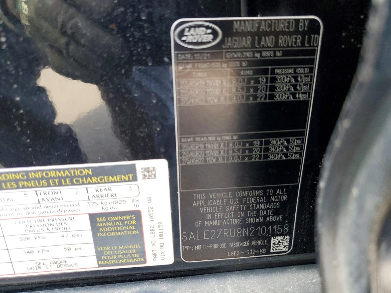 2022 LAND ROVER DEFENDER
