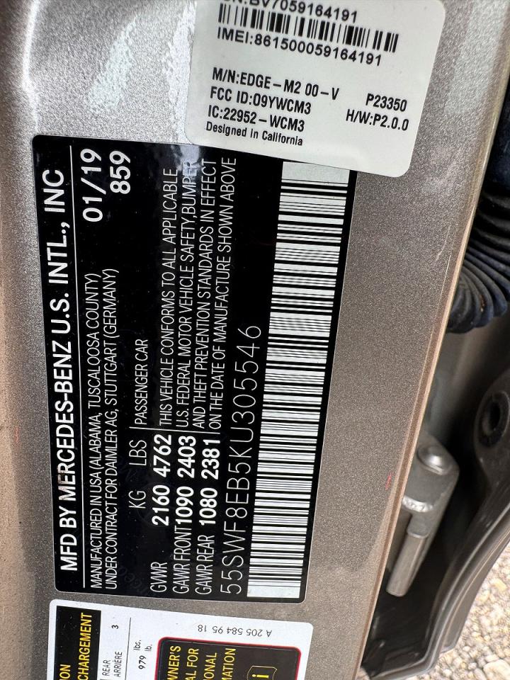 2019 MERCEDES-BENZ C-CLASS