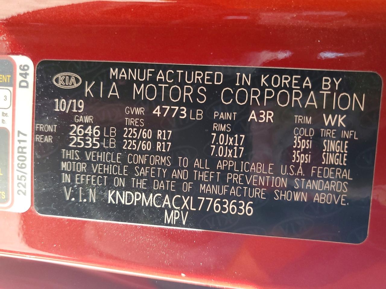 2020 KIA SPORTAGE