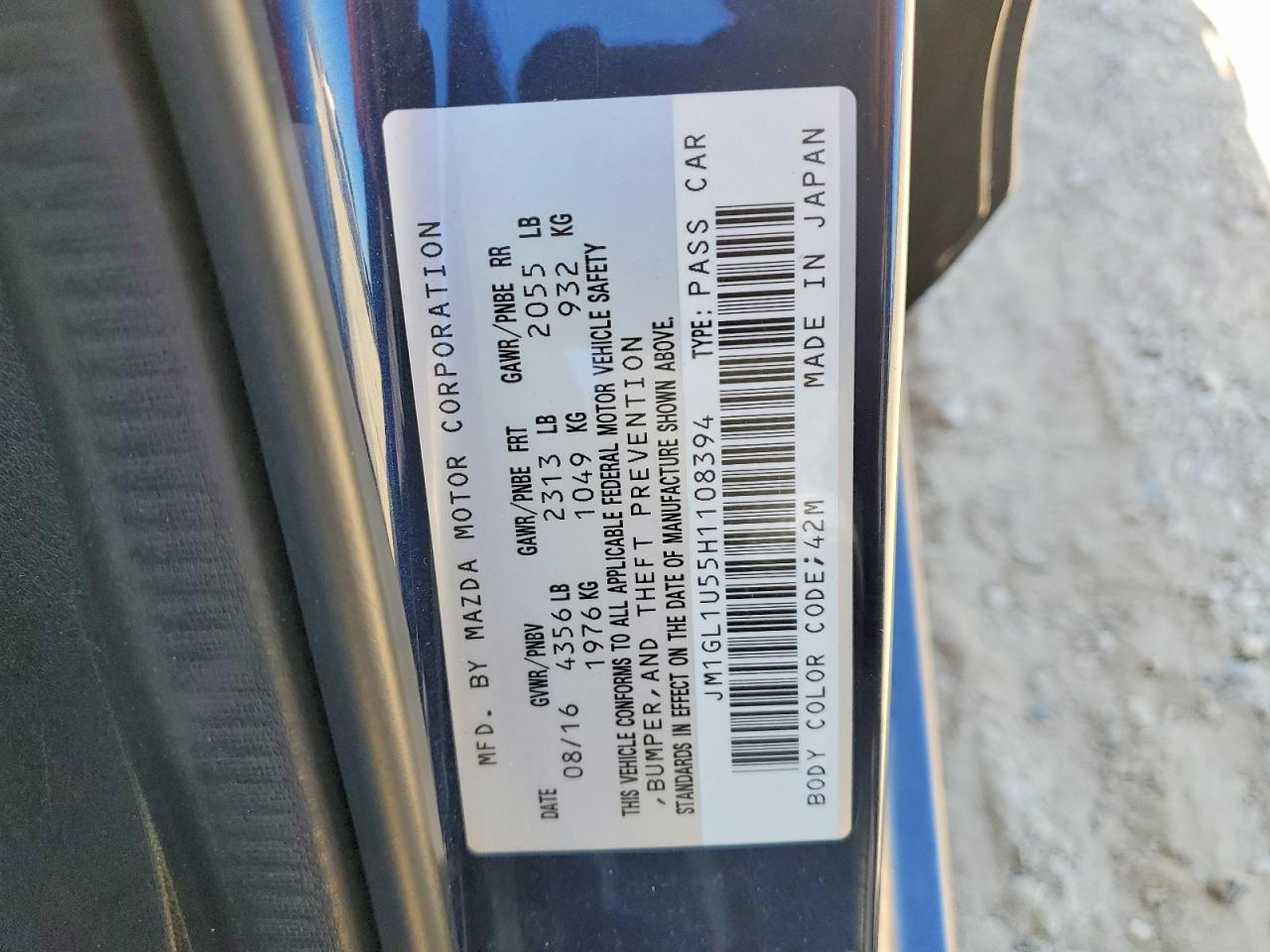 2017 MAZDA 6