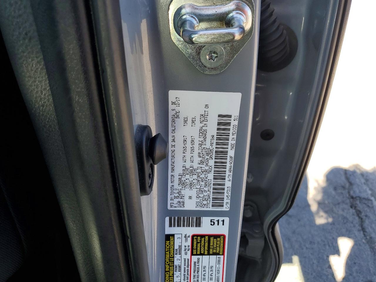 2018 TOYOTA TACOMA