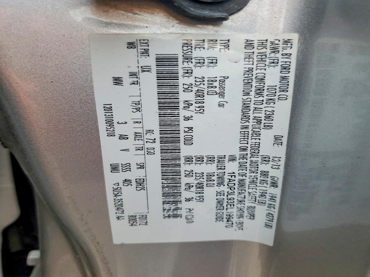 2014 FORD FOCUS