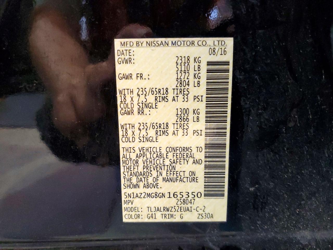 2016 NISSAN MURANO
