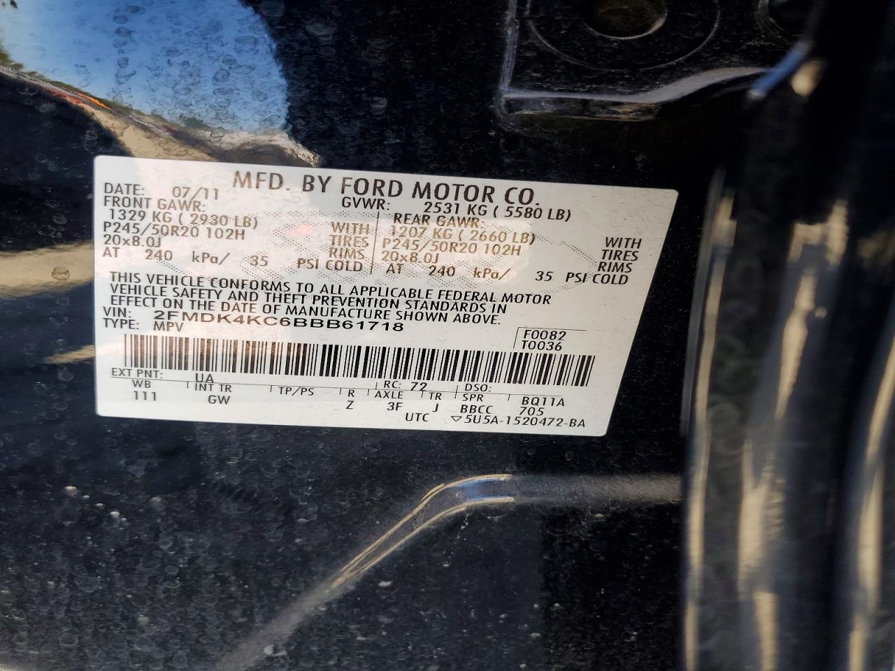 2011 FORD EDGE