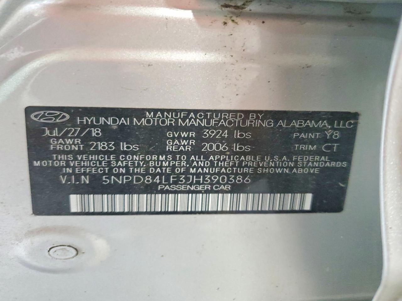 2018 HYUNDAI ELANTRA