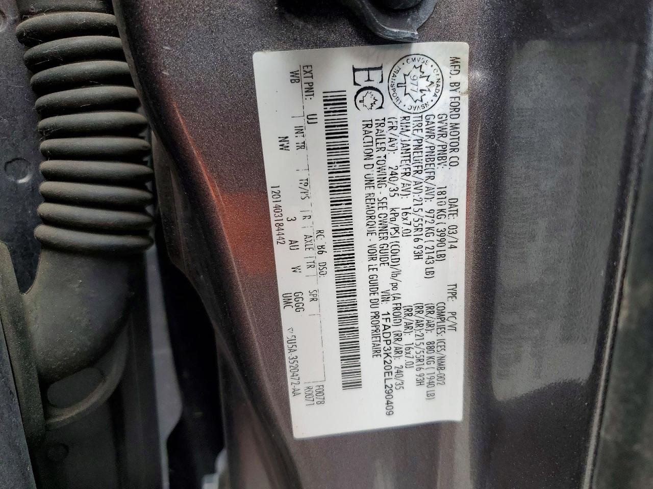 2014 FORD FOCUS