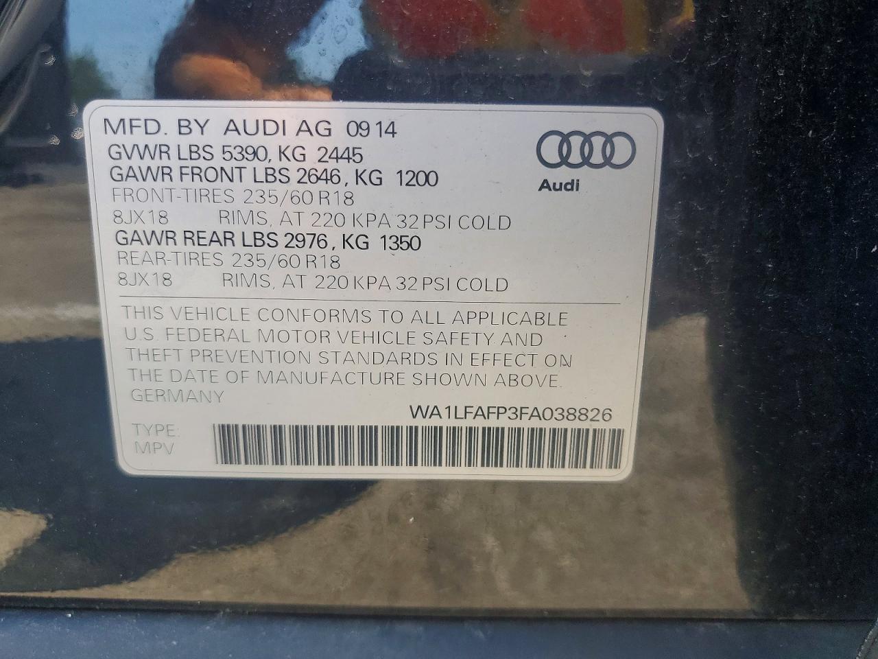 2015 AUDI Q5